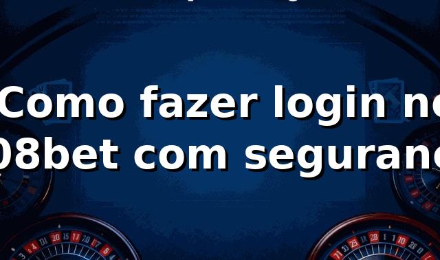 ⭐ Como fazer login no 808bet com segurança